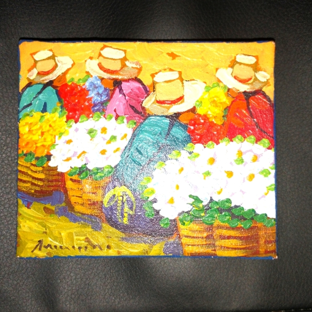Mini Signed oil Painting Original.